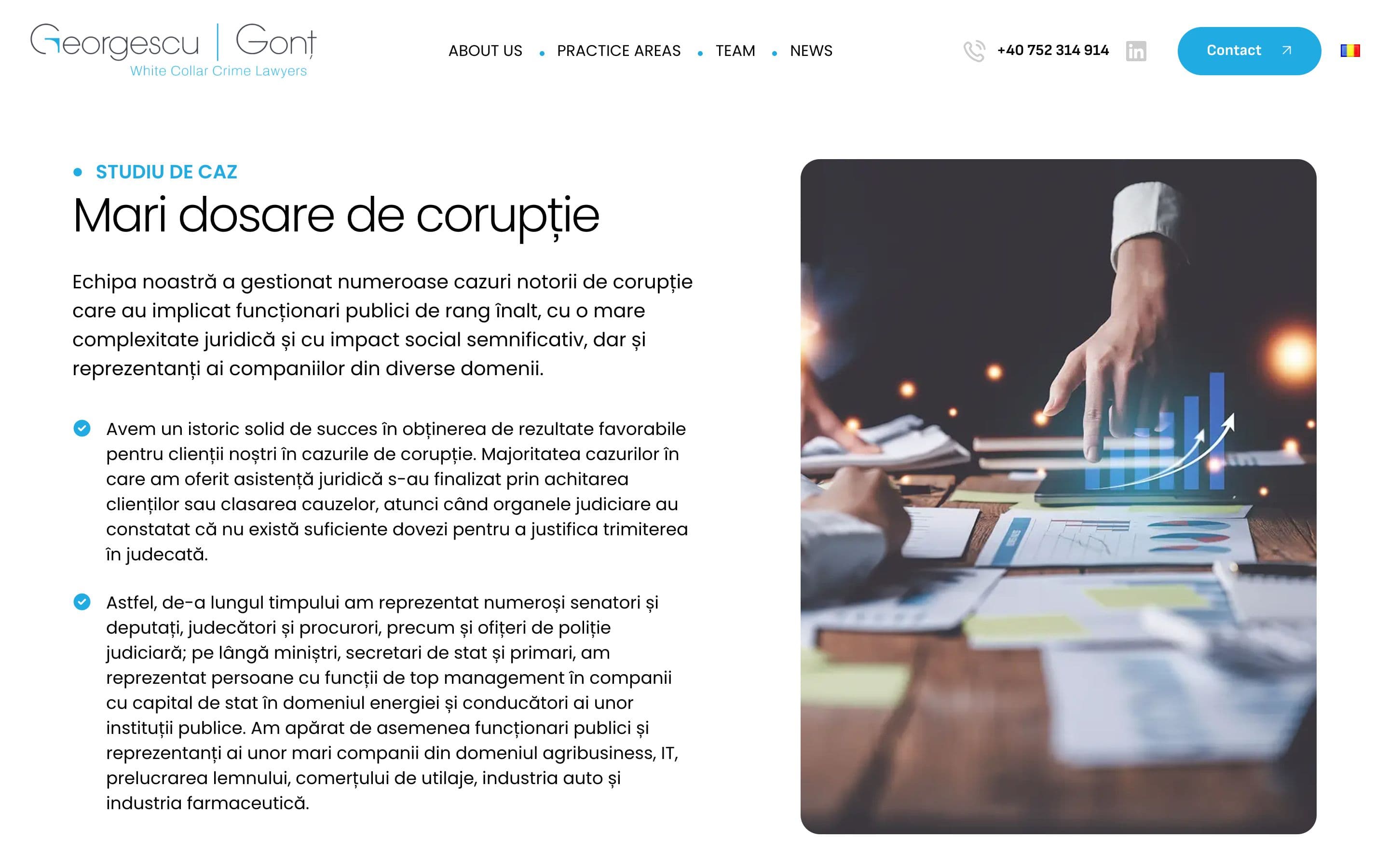 Pagina de studiu de caz despre marile dosare de corupție